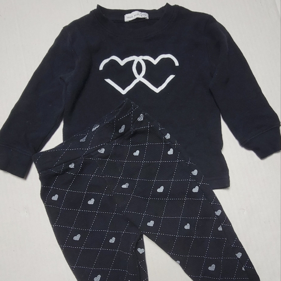 LITTLE MISH 2 Piece Sweatsuit Girls Size 24m - Picture 6 of 9